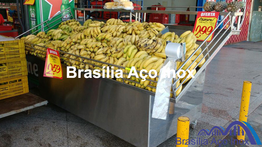 Banca de Frutas e Verduras em aço inox imagem 01