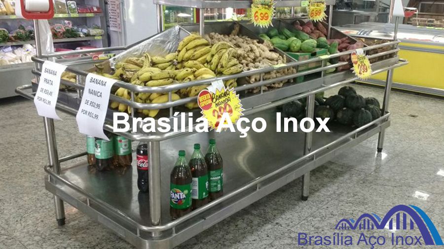 Banca de Verdura aço inox imagem 01