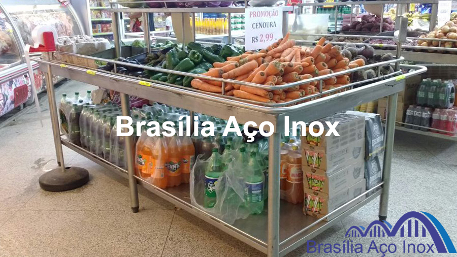 Banca de Frutas e Verduras em aço inox imagem 03