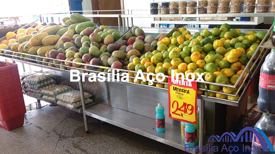 Banca de Frutas e Verduras em aço inox imagem 04