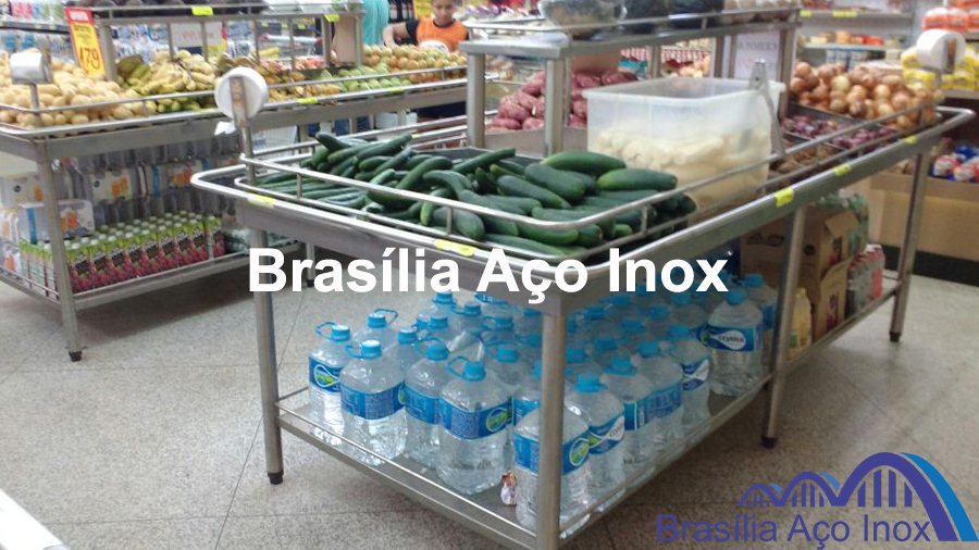 Banca de Frutas e Verduras em aço inox imagem 05