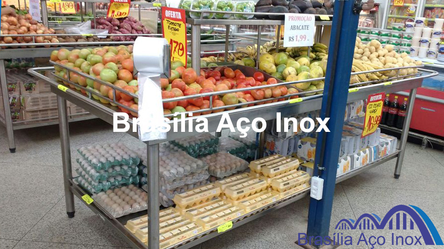 Banca de Frutas e Verduras em aço inox imagem 06