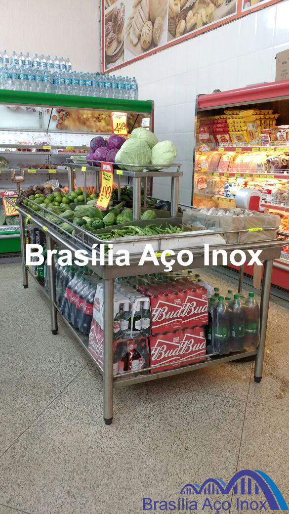Banca de Frutas e Verduras em aço inox imagem 07