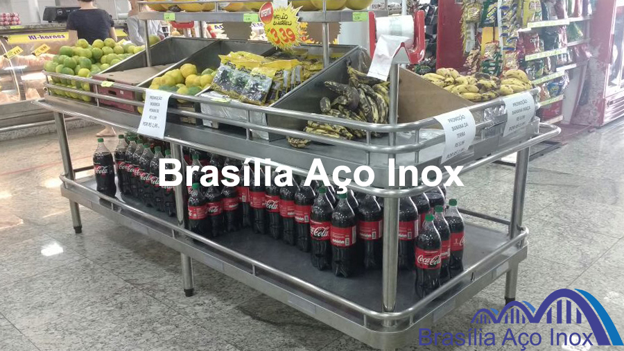 Banca de Frutas e Verduras em aço inox imagem 13