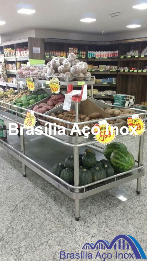 Banca de Frutas e Verduras em aço inox imagem 14