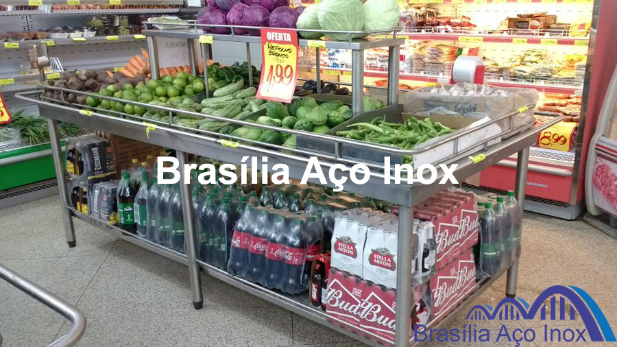 Banca de Frutas e Verduras em aço inox imagem 16
